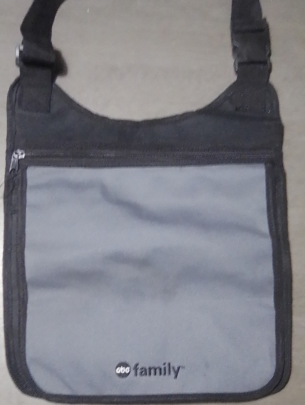 ABC Carpet & Home Gray and Black Crossbody Pouch